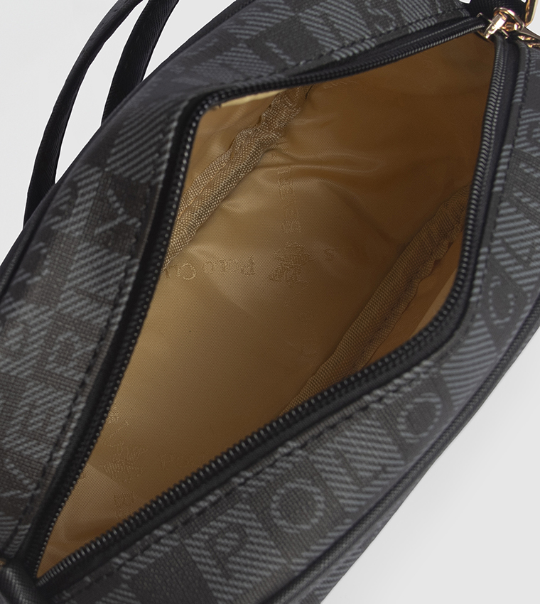 Logo Patterned Crossbody Bag
