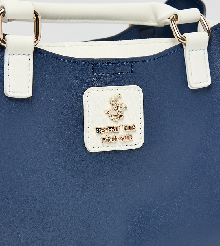 Color Block Satchel Bag