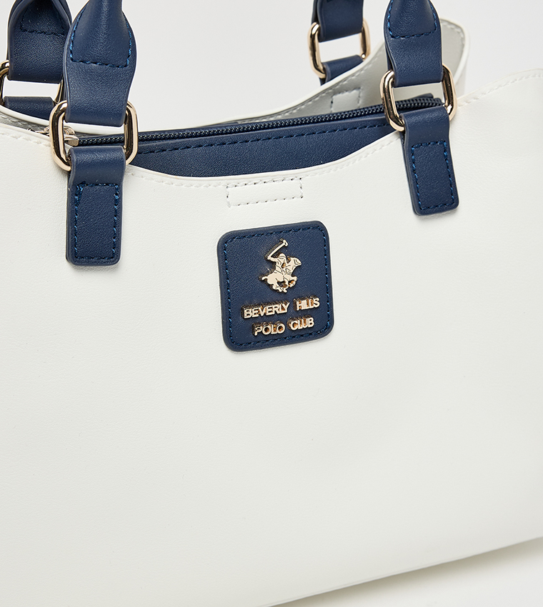 Color Block Satchel Bag