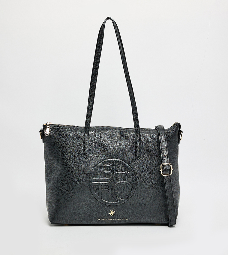 Logo Embossed Tote Bag