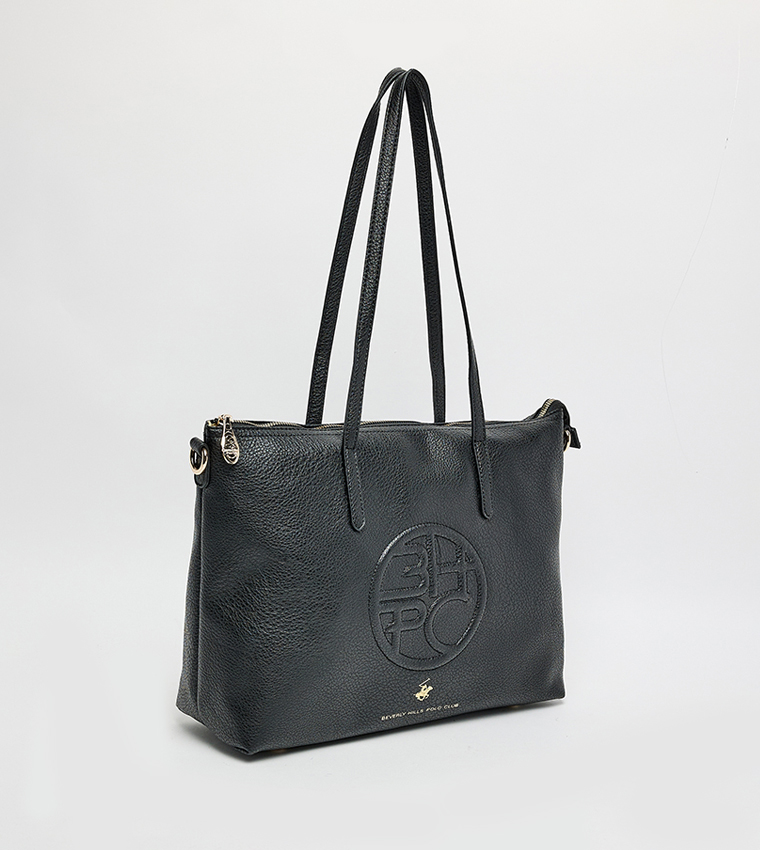 Logo Embossed Tote Bag
