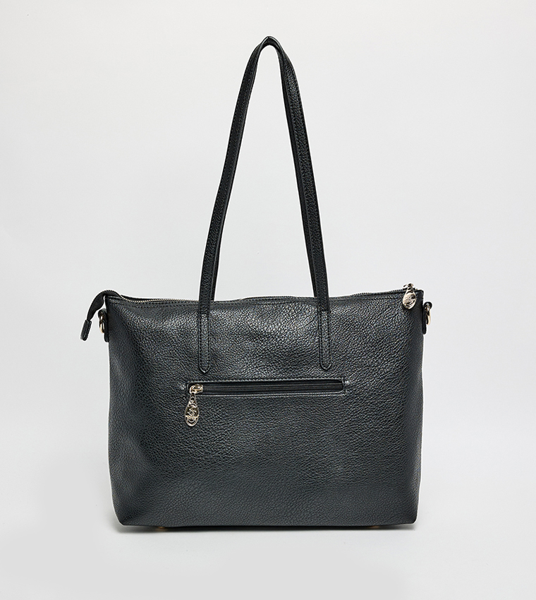 Logo Embossed Tote Bag