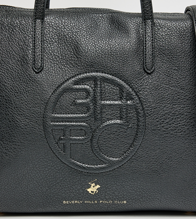 Logo Embossed Tote Bag