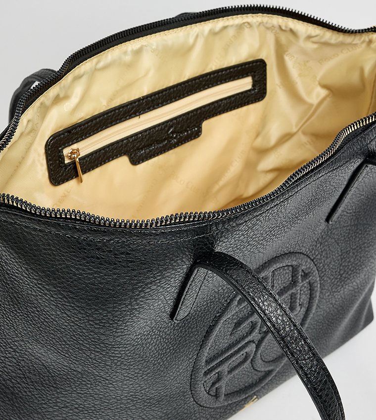 Logo Embossed Tote Bag