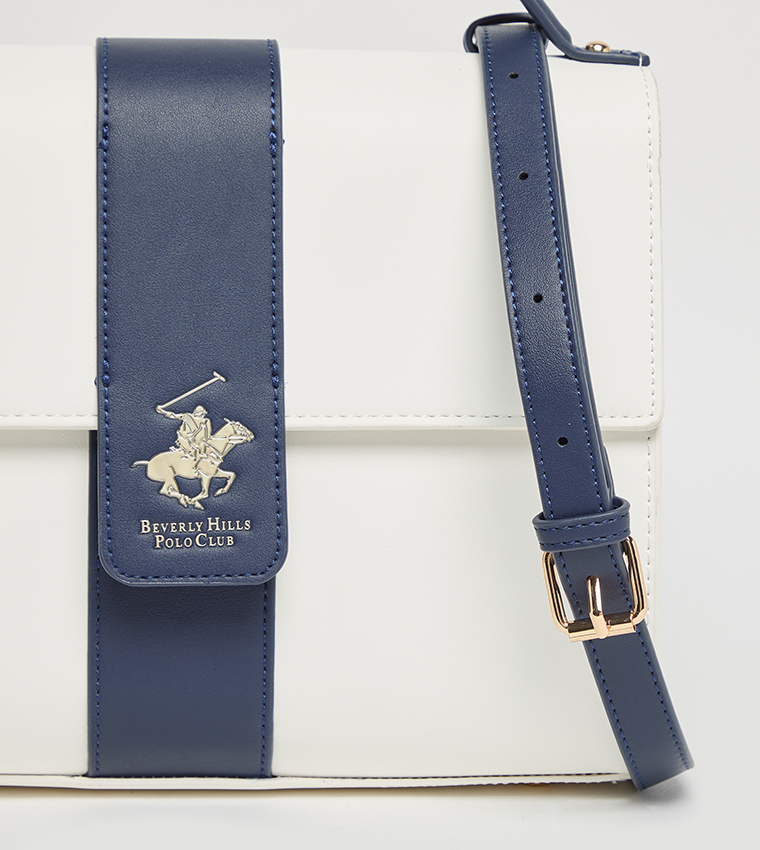 Contrast Detail Top Handle Bag