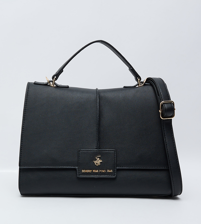 Textured  Top Handle Bag