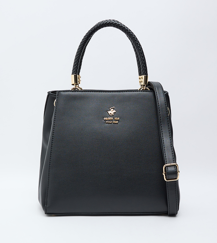 Logo Detail Satchel Bag