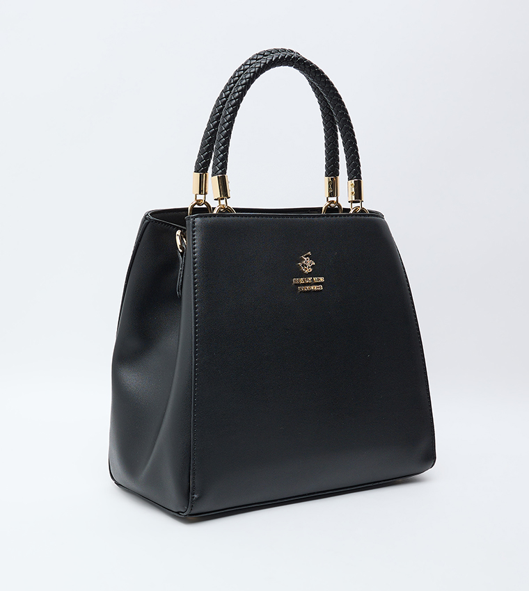 Logo Detail Satchel Bag