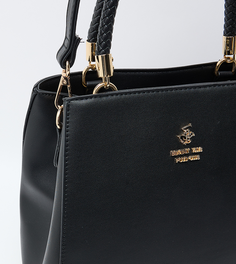Logo Detail Satchel Bag