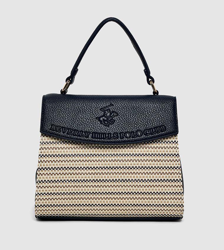 Patterned Top Handle Bag