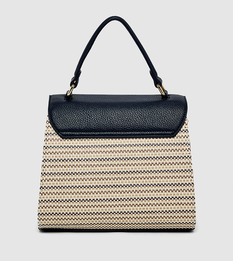 Patterned Top Handle Bag