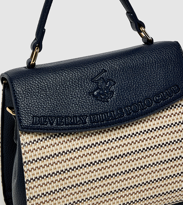 Patterned Top Handle Bag