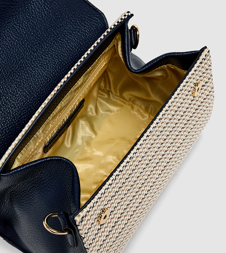 Patterned Top Handle Bag