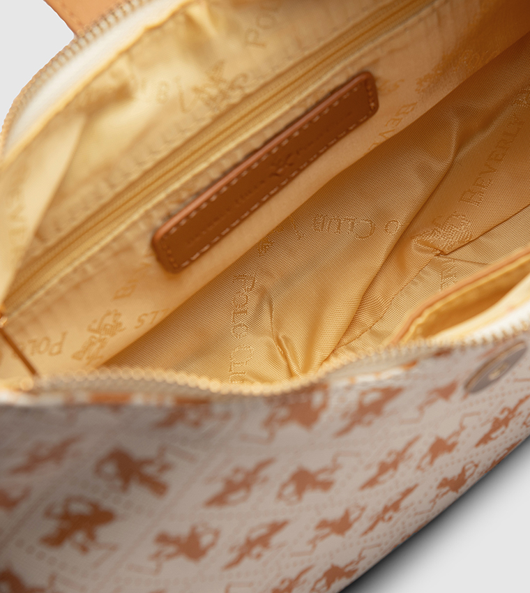 Logo Patterned Shoulder Bag
