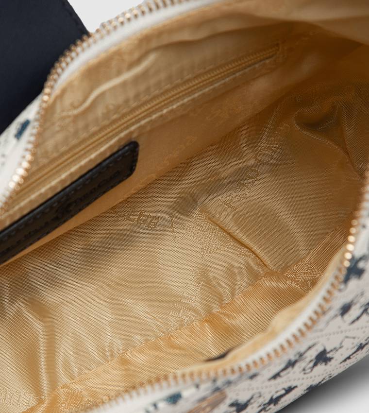 Logo Patterned Shoulder Bag