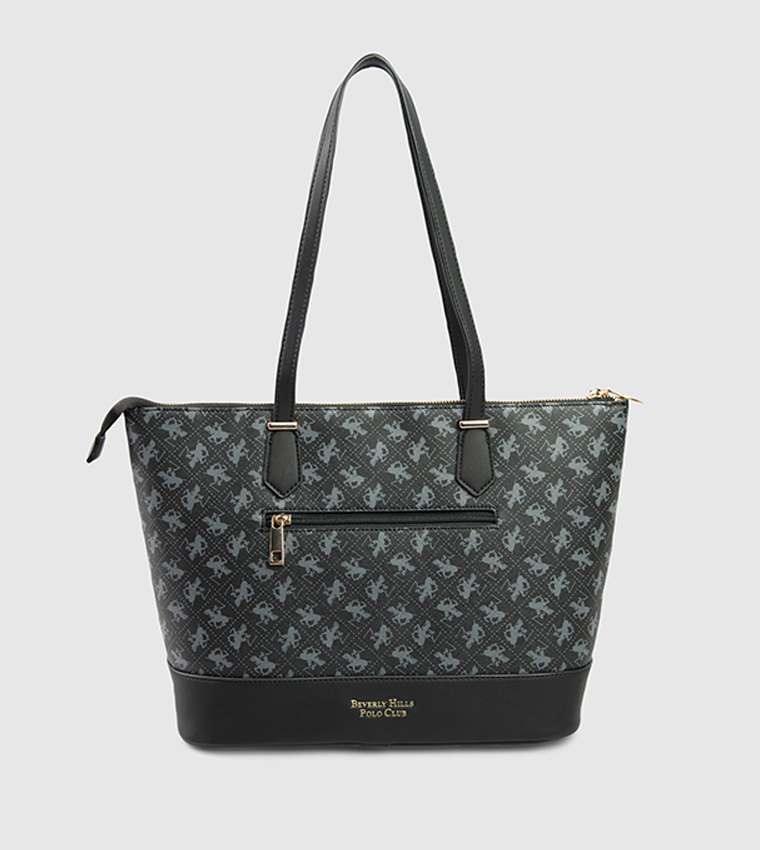 Logo Patterned Tote Bag