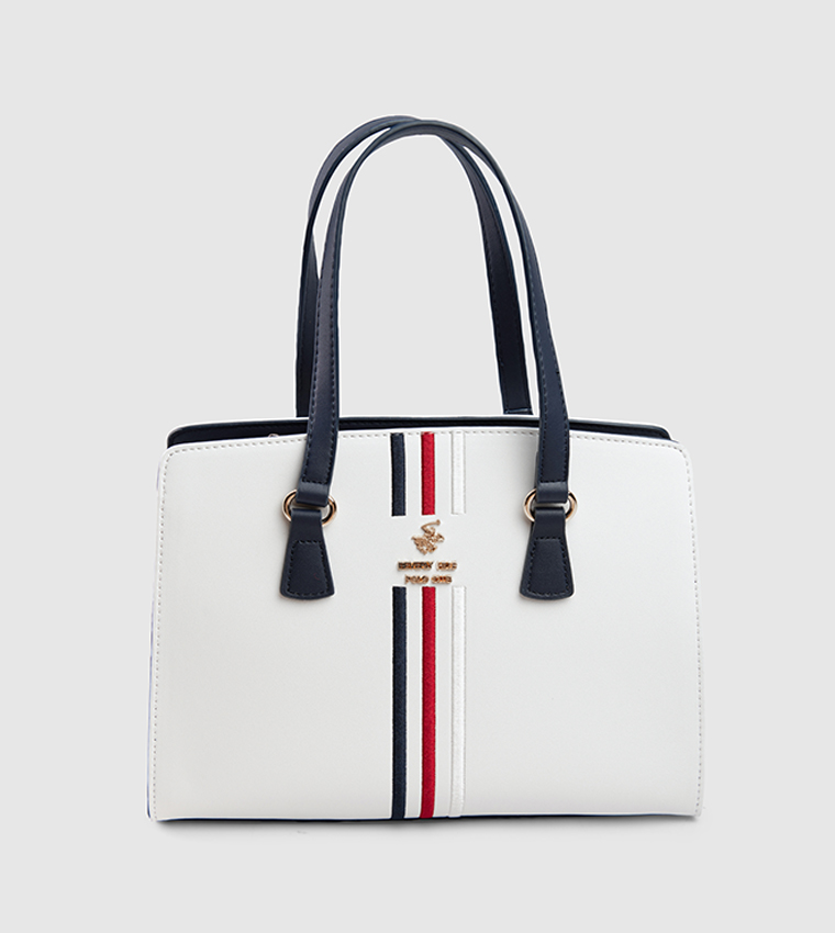 Logo Detail Satchel Bag