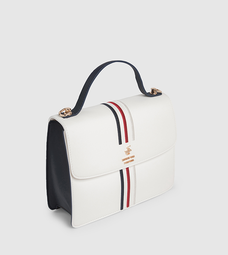 Logo Detail Top Handle Bag