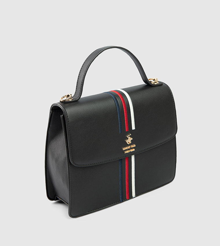 Logo Detail Top Handle Bag