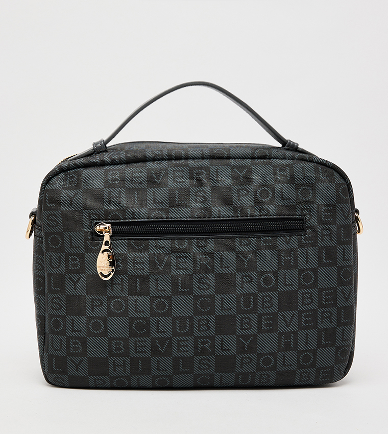 Logo Patterned Crossbody Bag