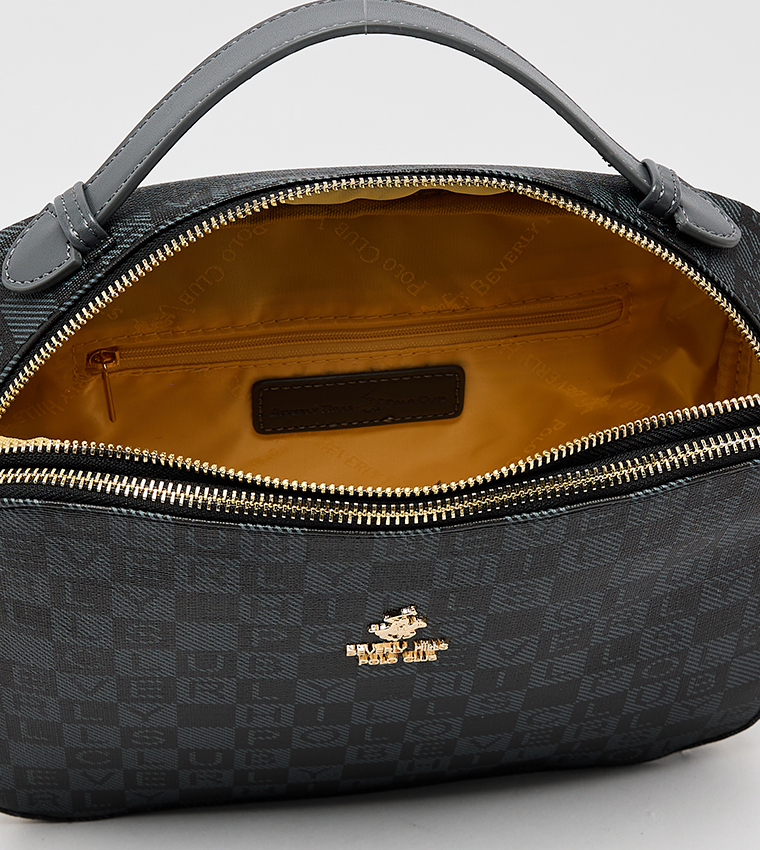 Logo Patterned Crossbody Bag