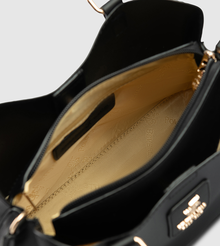 Logo Detail Satchel Bag