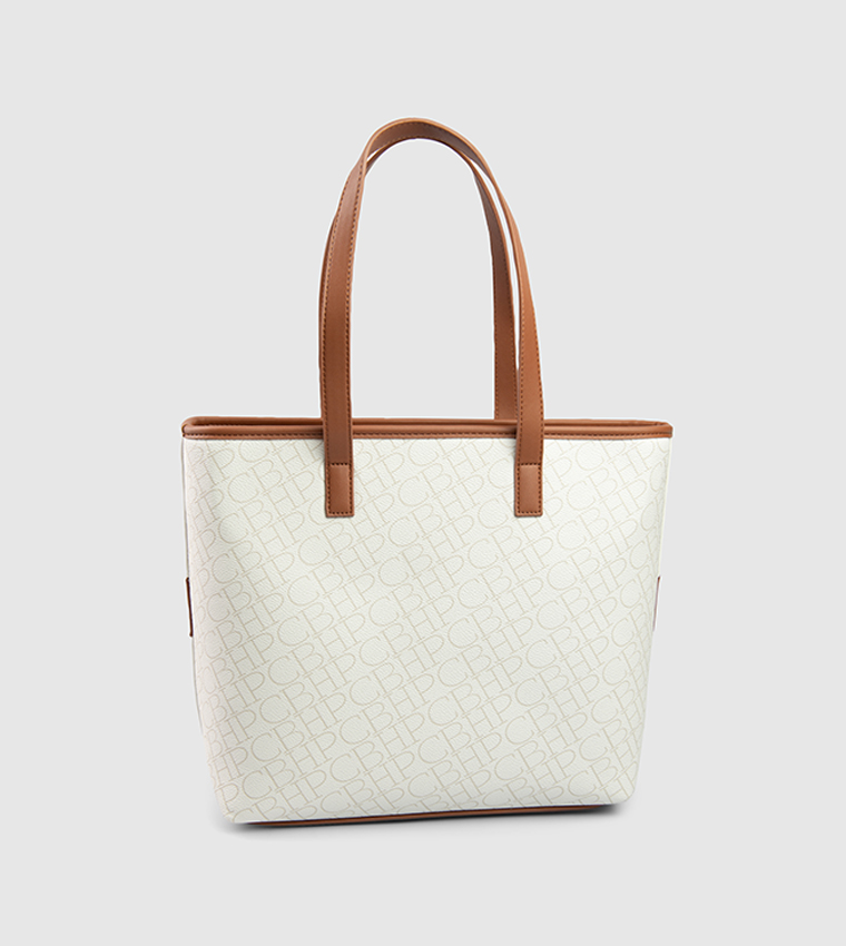 Logo Patterned Tote Bag