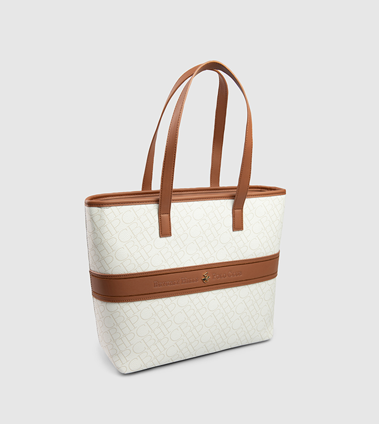 Logo Patterned Tote Bag