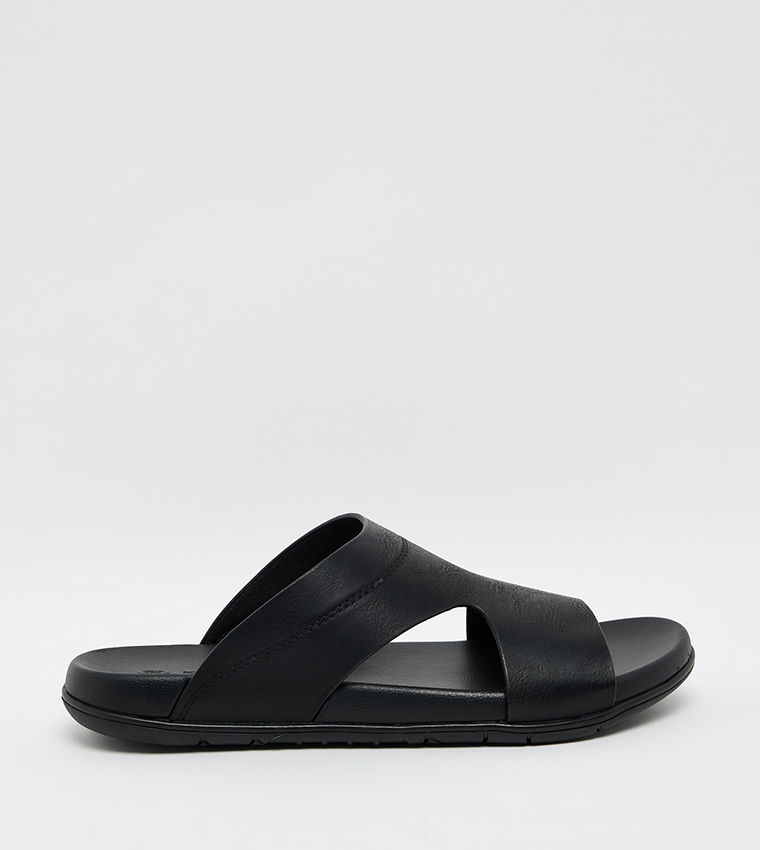 Open Toe Leather Comfort Sandals