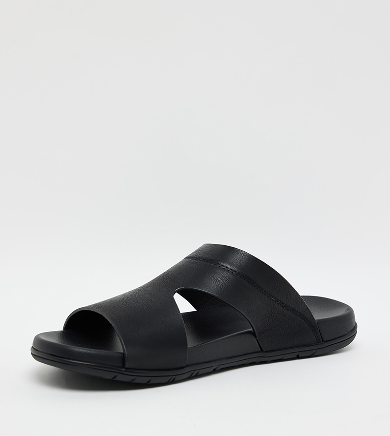 Open Toe Leather Comfort Sandals