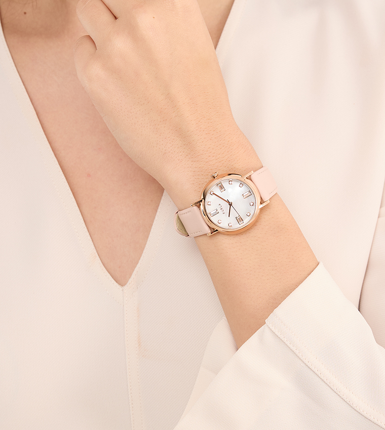 EASY Stone Embellished Analog Watch
