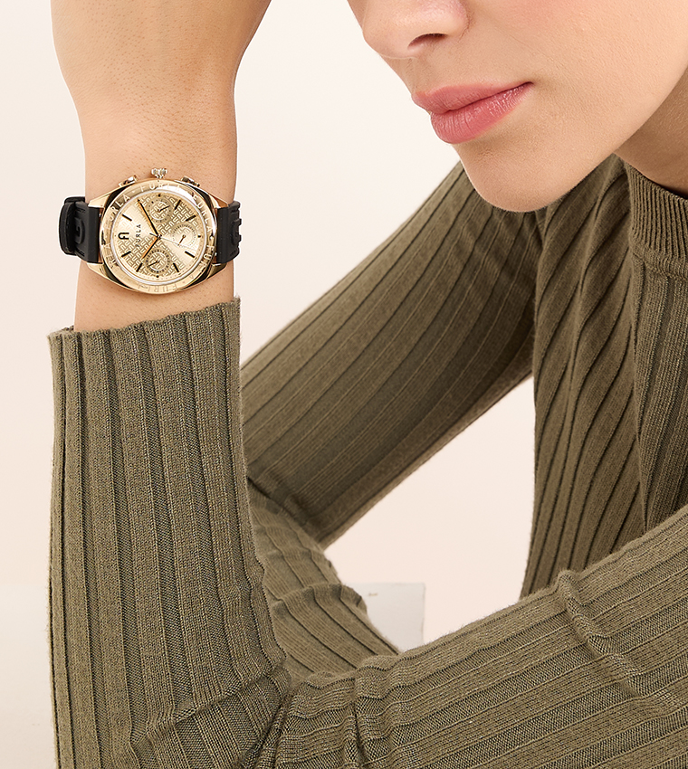 LOGOS Gold Dial Analog Watch