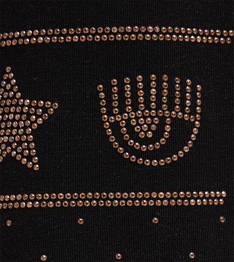 Embellished Elastic Waist Joggers