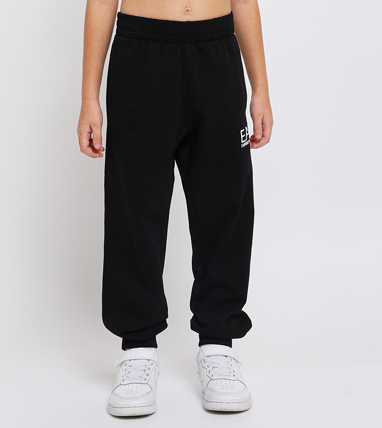 Emporio armani hot sale black joggers