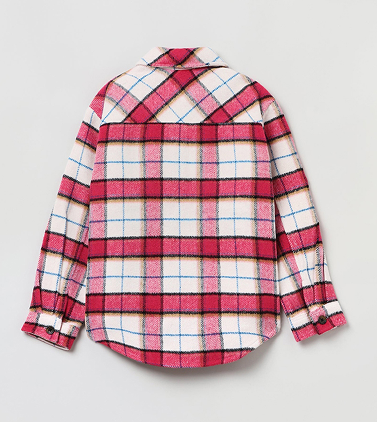 Checked Long Sleeves Overshirt