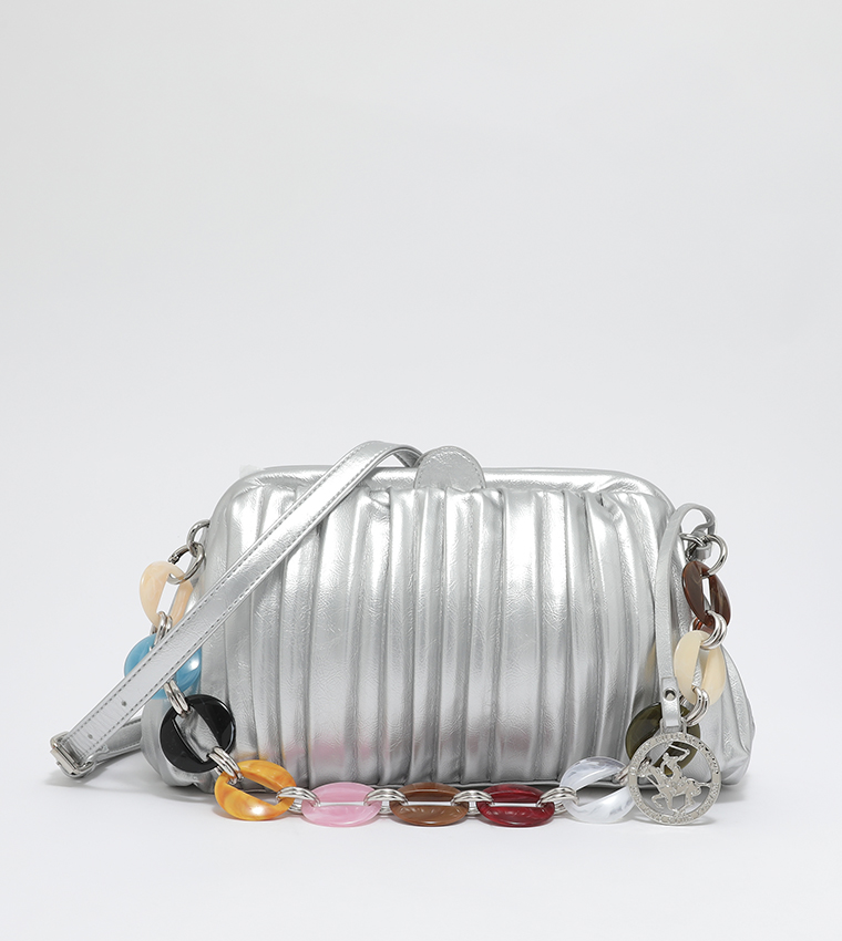 Buy Beverly Hills Polo Club Accessorized Pleated Frame Bag In