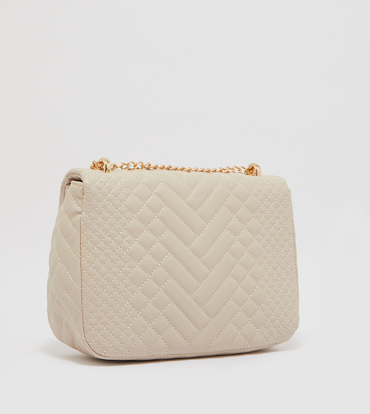 Buy Beverly Hills Polo Club Quilted Cross Body Bag In Beige 6thStreet