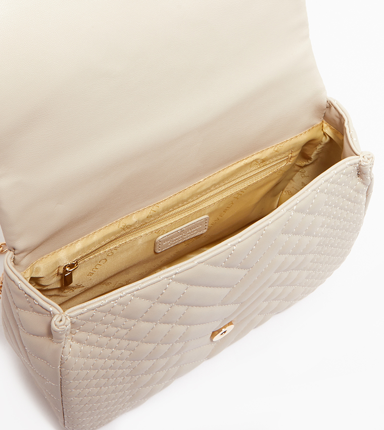Buy Beverly Hills Polo Club Quilted Cross Body Bag In Beige 6thStreet