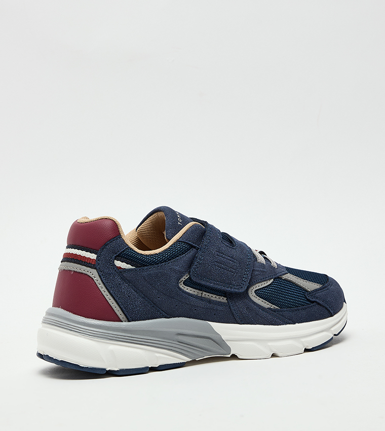 Color Block Velcro Strap Sneakers