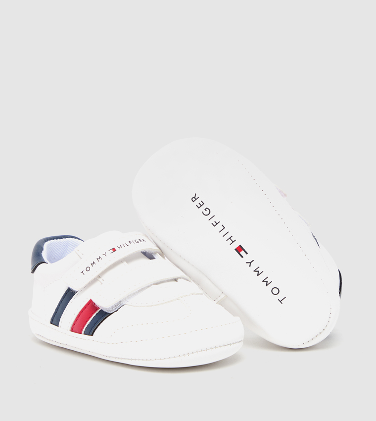 Flag Detail Velcro Sneakers