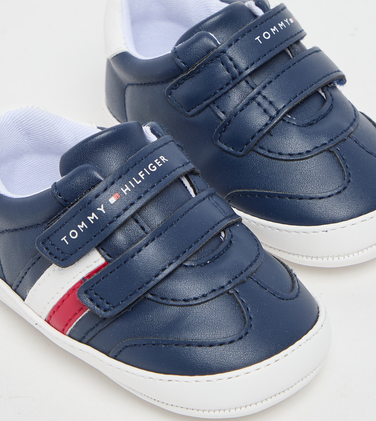 Flag Detail Velcro Sneakers