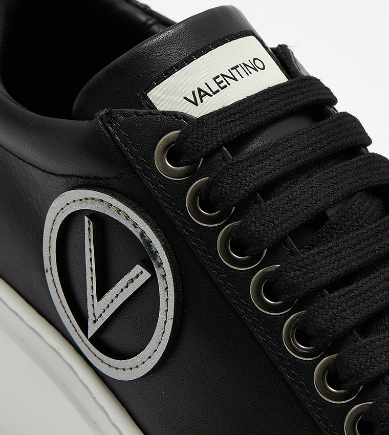 Monogram Detail Lace-Up Sneakers