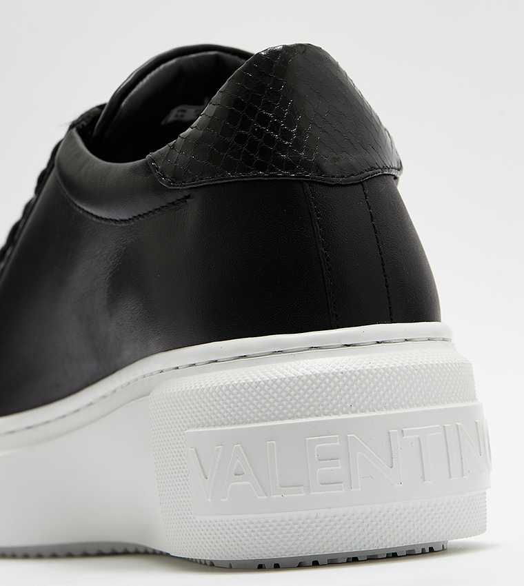 Monogram Detail Lace-Up Sneakers