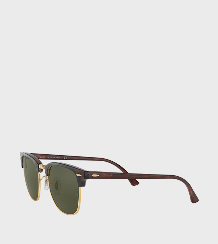 Acetate Frame Clubmaster Sunglasses
