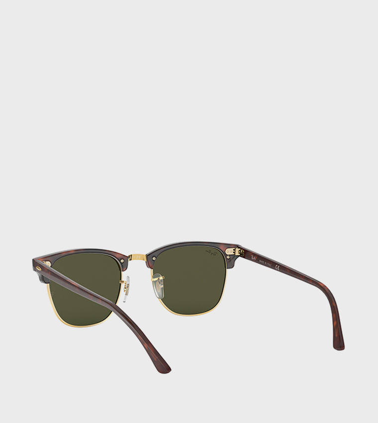 Acetate Frame Clubmaster Sunglasses