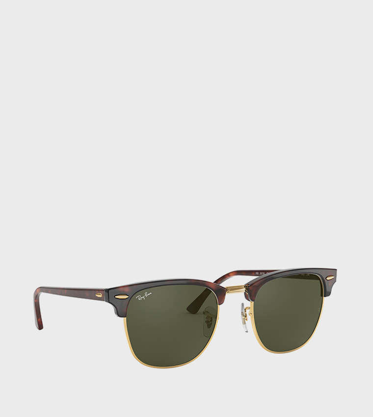 Acetate Frame Clubmaster Sunglasses