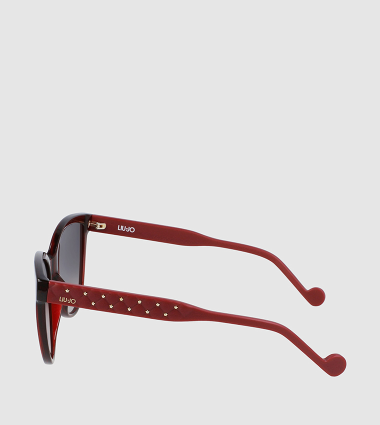 Buy Liu Jo Rim Cat Sunglasses In Red |