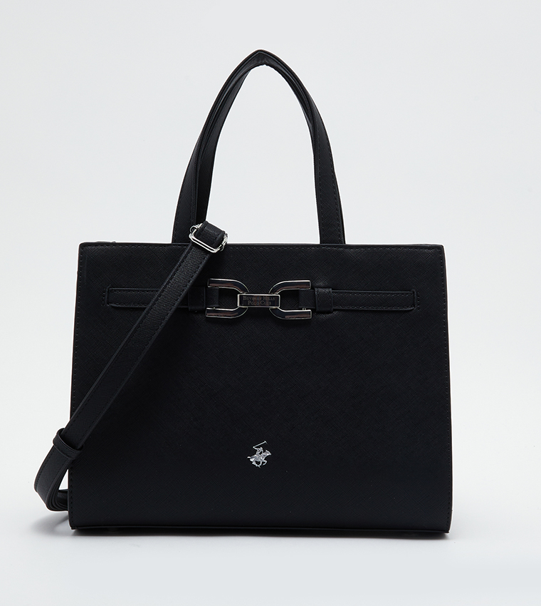 Buy Beverly Hills Polo Club Logo Detailed Satchel Bag With Sling In ...