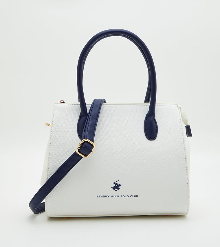 Buy Beverly Hills Polo Club Logo Detailed Barrel Bag In Blue 6thStreet Oman