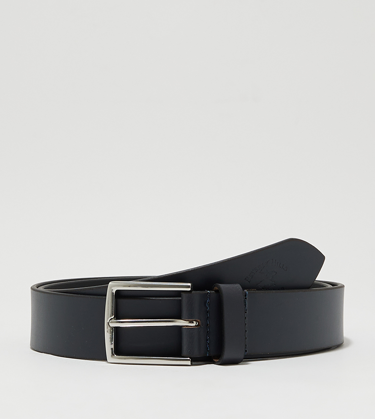 Buckle Closure Leather Belt